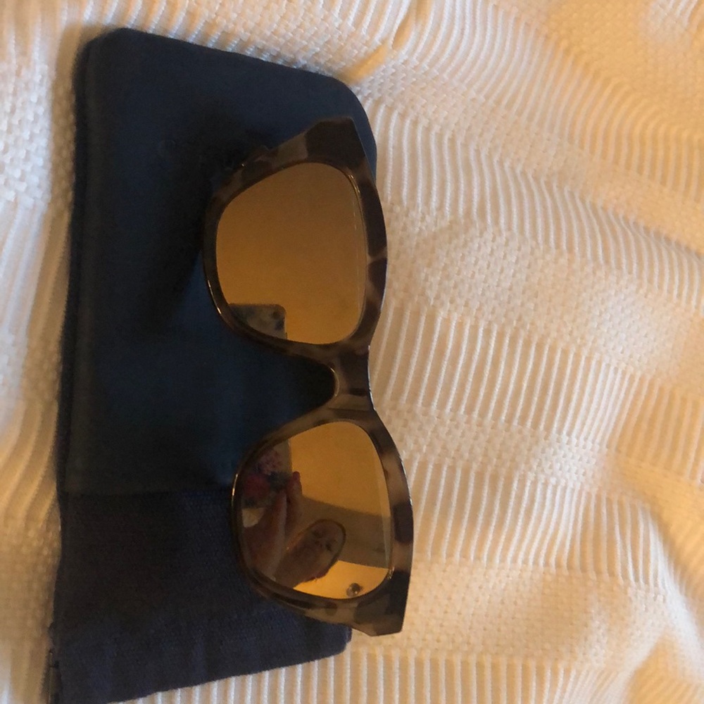 Le Specs Mirrored Tortoise Sunglasses
